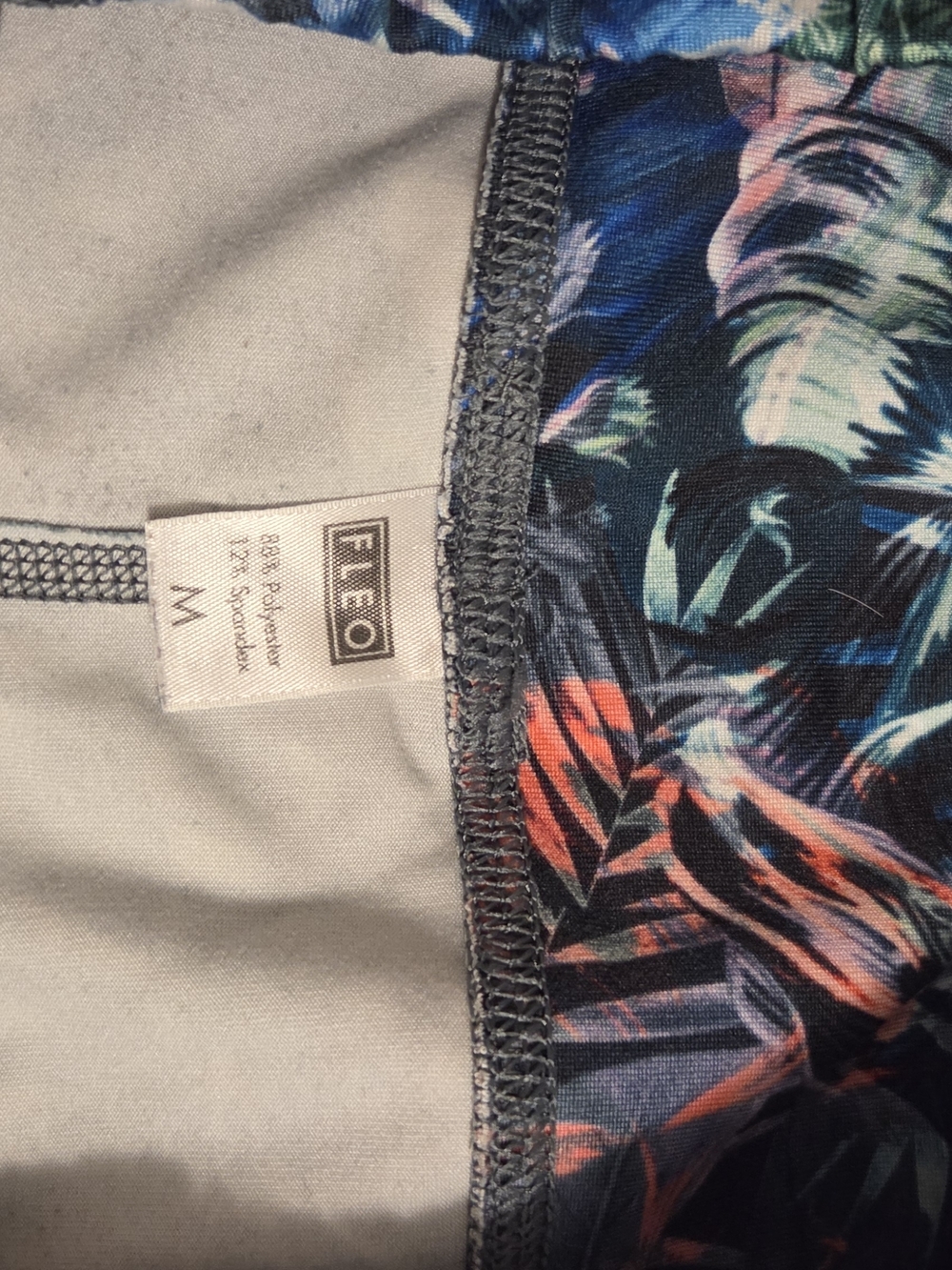 Fleo Women's Athletic Shorts - Multi Floral Print (Navy, Coral, Green) - Picture 2 of 3